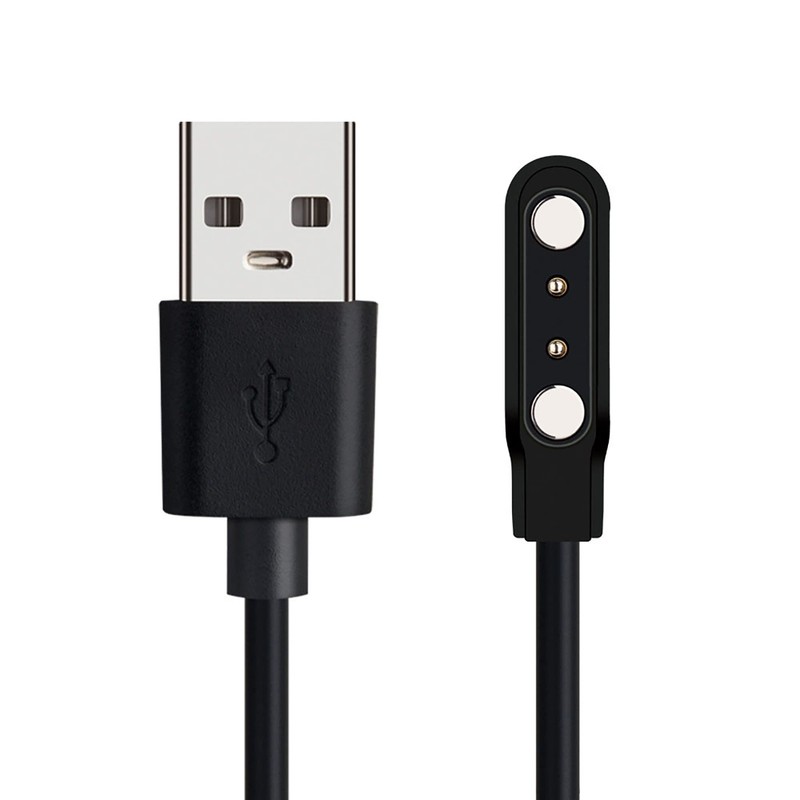 Magnetic USB Charging Cable for Smartwatch Bluetooth Devices - 2 Pack, 4mm gallery