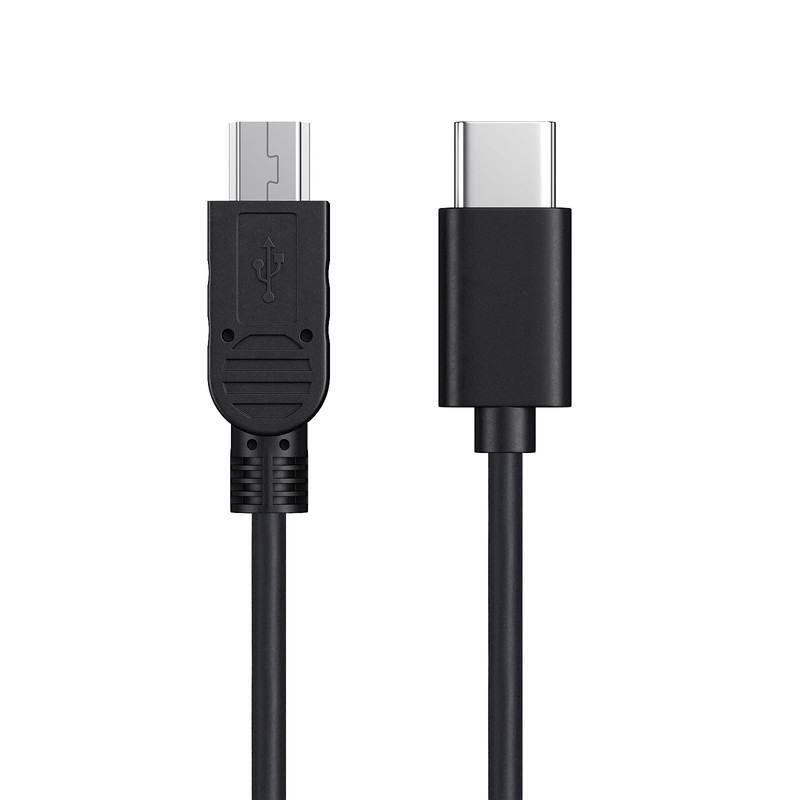 5-Pack Mini USB to USB C Cable, Mini-B Data Transfer OTG Cord for Canon Nikon... gallery