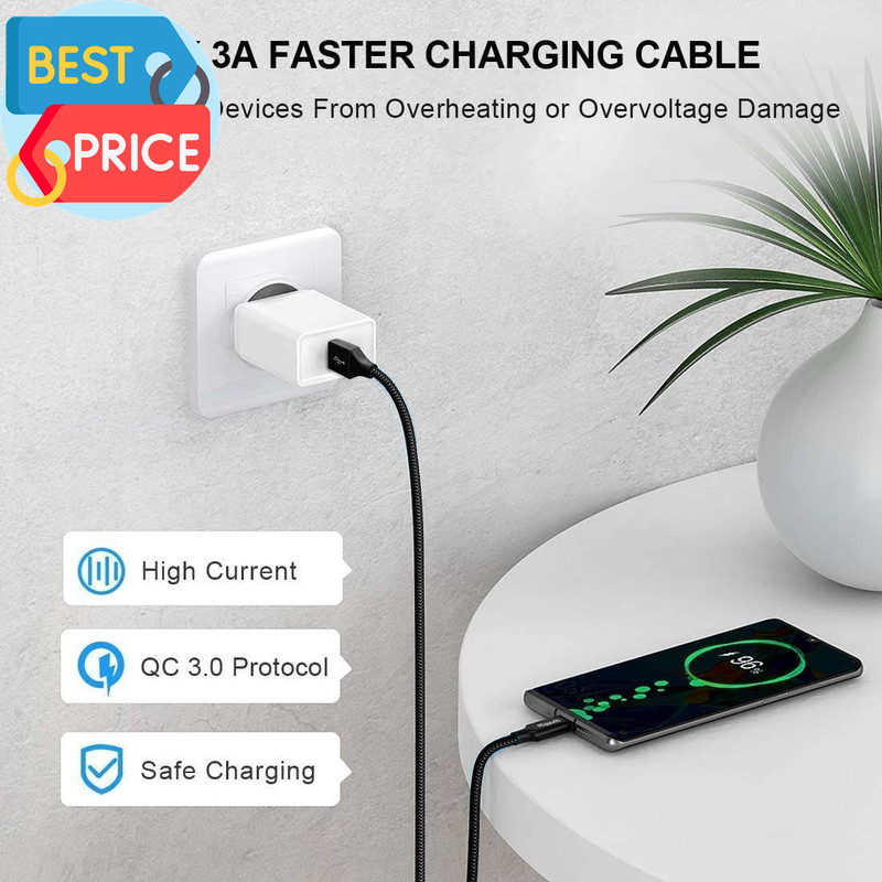 [ 16Ft/5M Extra Long USB C Cable, USB-A 2.0 to Type C Cable Fast Charger Nylon B gallery