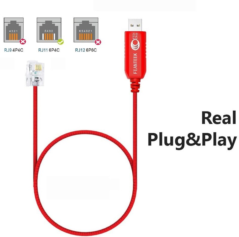 USB to RJ11 Cable for Skywatcher SynScan Computerized GOTO Hand Controller PC... gallery