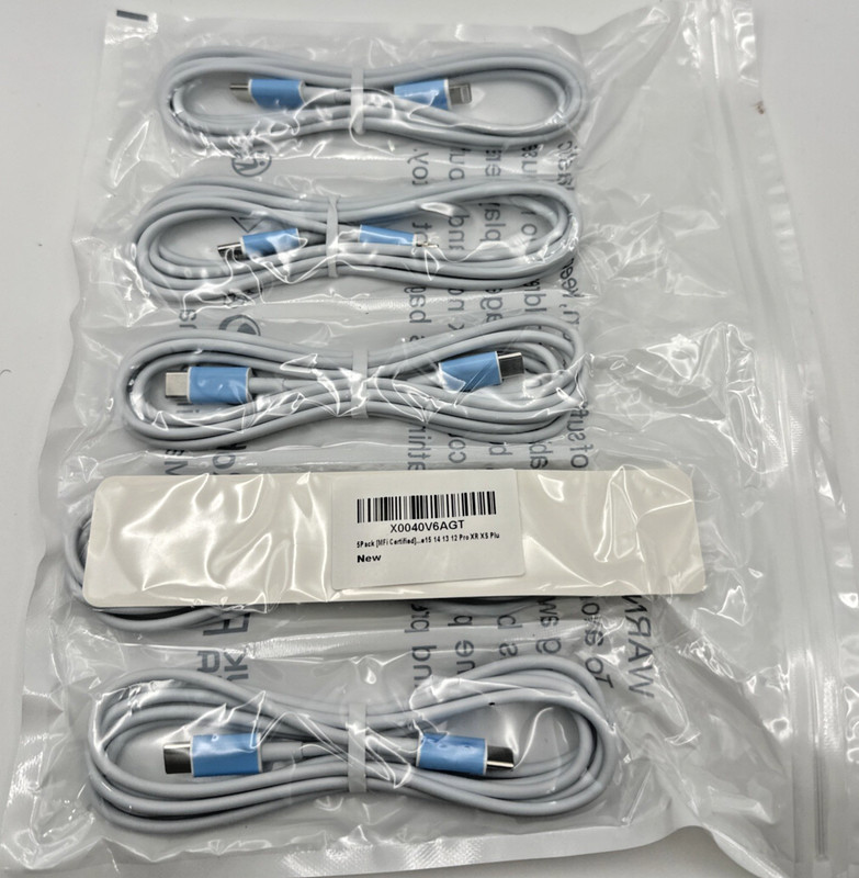 iPhone Charger Charging Cable USB-C Pack Of 5