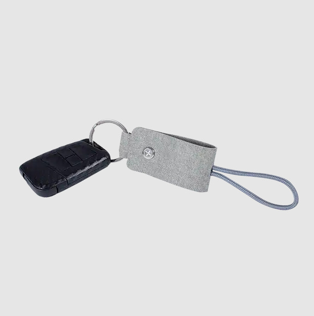 TYLT Chainlink USB-C to USB-C Portable Keychain Cable Gray gallery