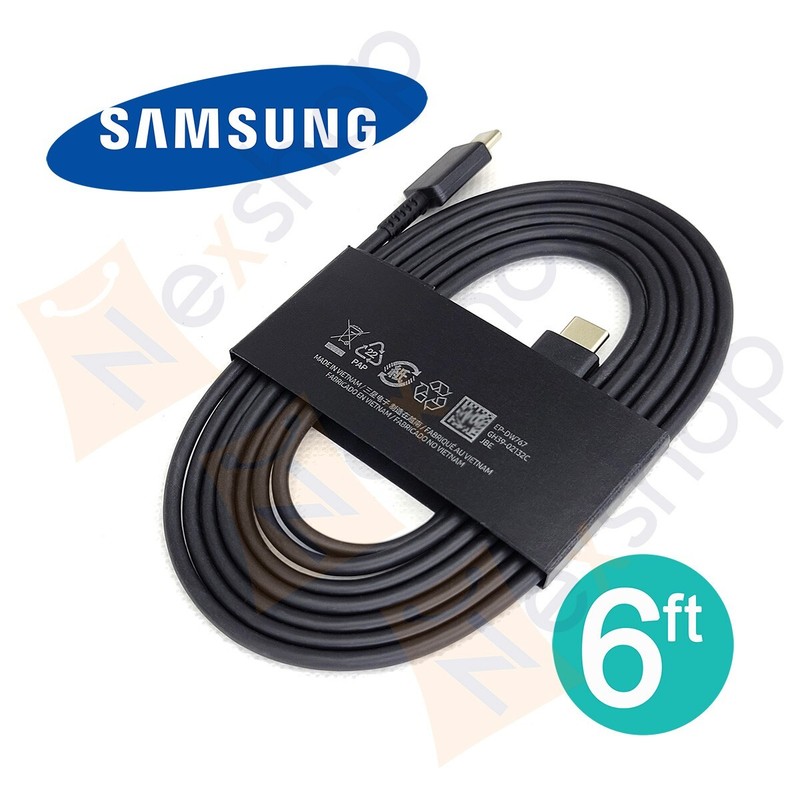 NEW!!! Original Samsung EP-DW767 6ft(1.8m) 3AMP USB-C to USB-C Cable Ver. 2023