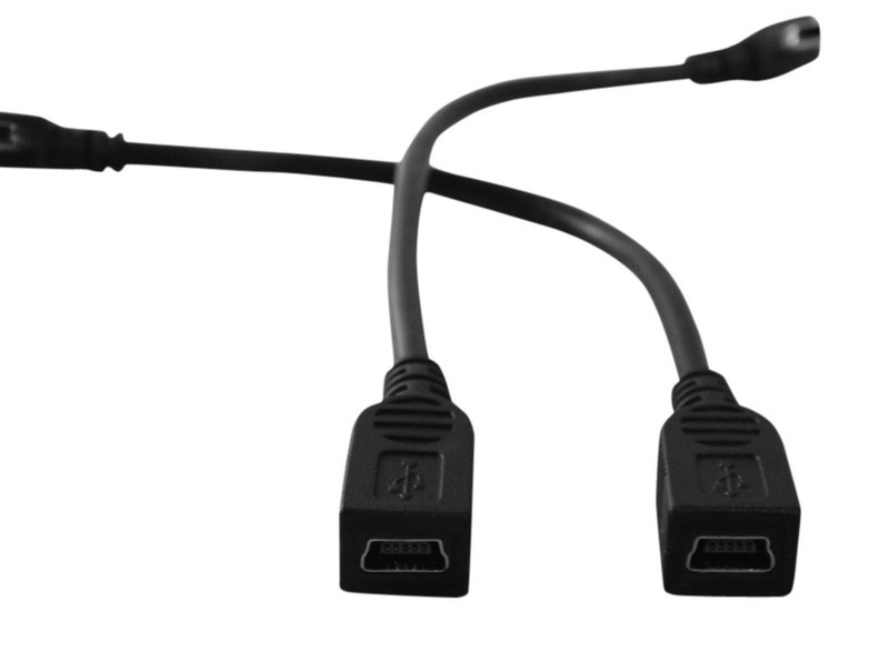 6 Inch USB 2.0 Mini B Female to Left and Right Angle Male Extension Cables gallery
