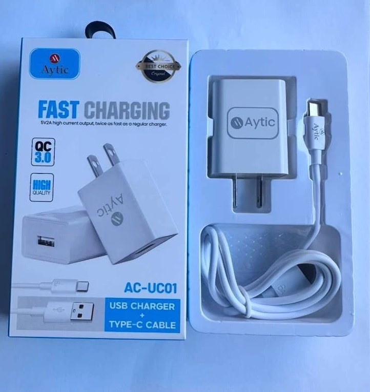 [12- Pack] Wholesale Lot QC 3.0 Fast Charger Adapter USB-A Port + Type-C Cable gallery
