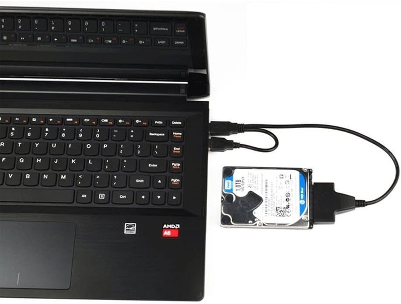 SATA to USB 2.0 Adapter Cable for 2.5" Hard Drive HDD Laptop Data Recovery Power gallery
