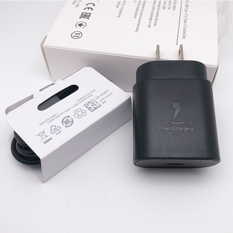 For Samsung Galaxy S20 S21 S22 S23+ Ultra 25W Super Fast Wall Charger 3ft Cable gallery