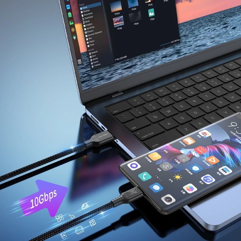 USB 3.2 USB 3.1 Gen2 10Gbps USB-A to Type C Cable 60W Fast Charger gallery