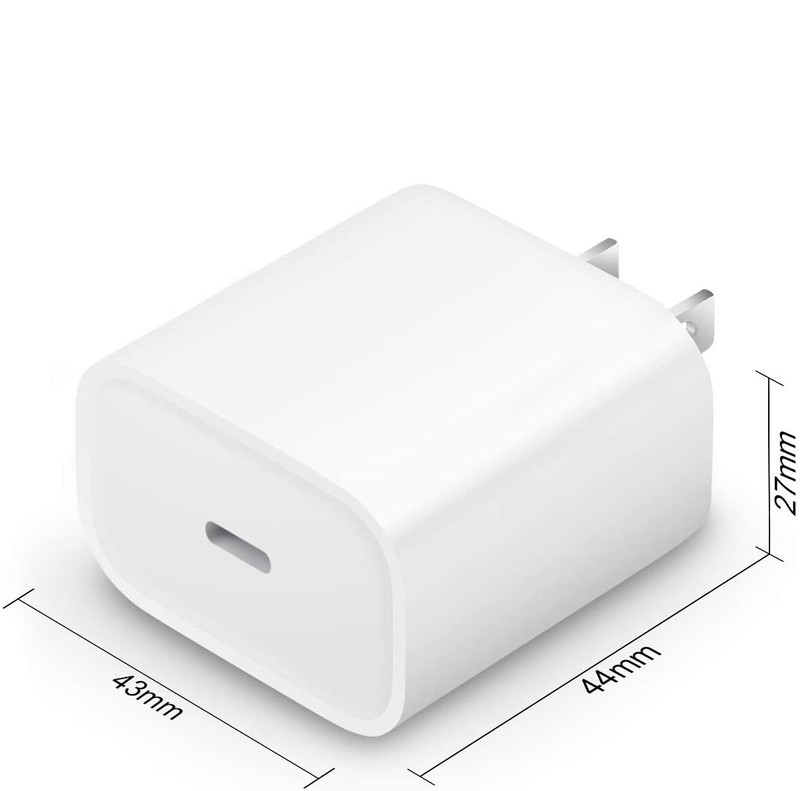 Type-C PD Fast Charger Adapter Wall Plug Charging Cable Cord For iPhone 11 12 13