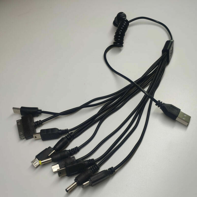 4-PK 10 In 1 USB Multi Plug Charger Cord PLUS 4-12V CAR LIGHTER gallery
