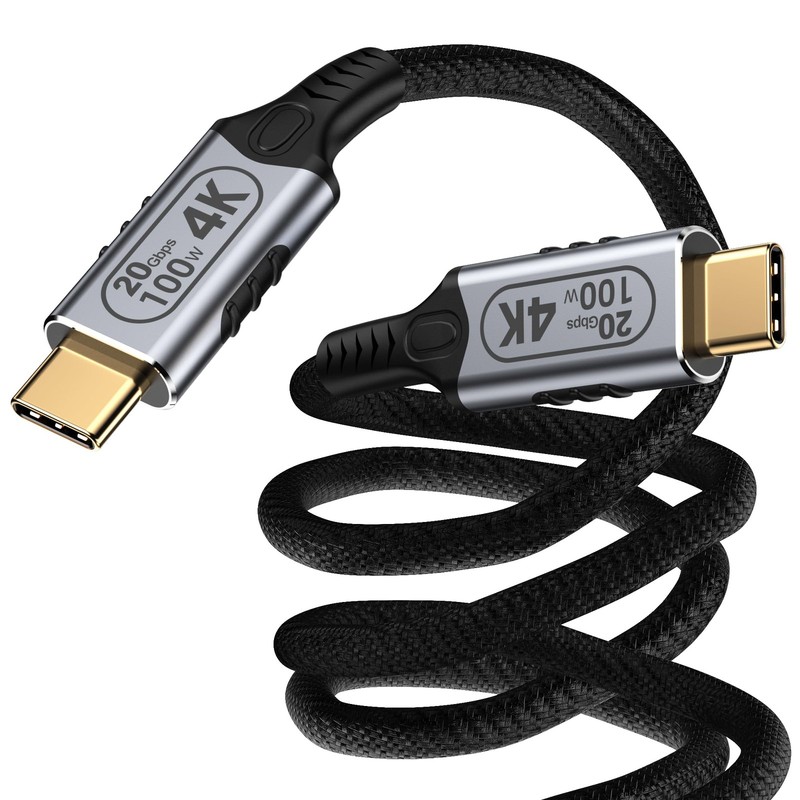 USB C to USB C Cable 16.5ft 5M 20Gbps 4K@60Hz Video 100W Fast Charge