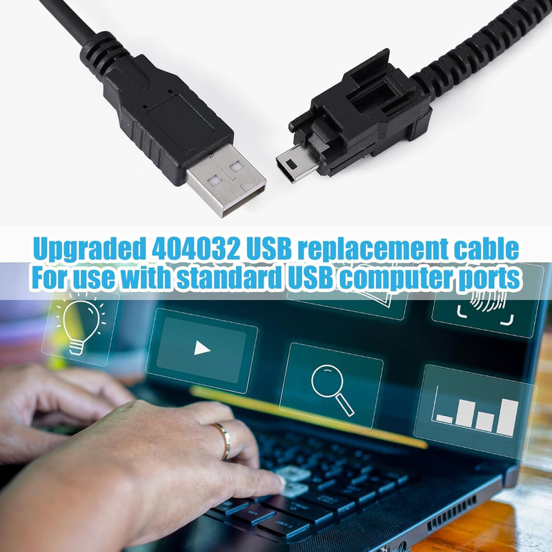 USB Replacement Cable, USB 404032 Cable Fit for Standard USB Computer Port USB R gallery