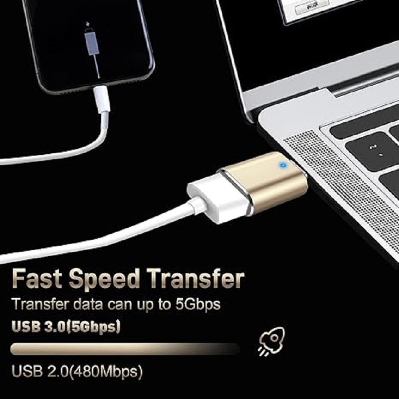 LED USB-C 3.1 Male to USBA Female Adapter Converter OTG Type C Android Phone LOT gallery