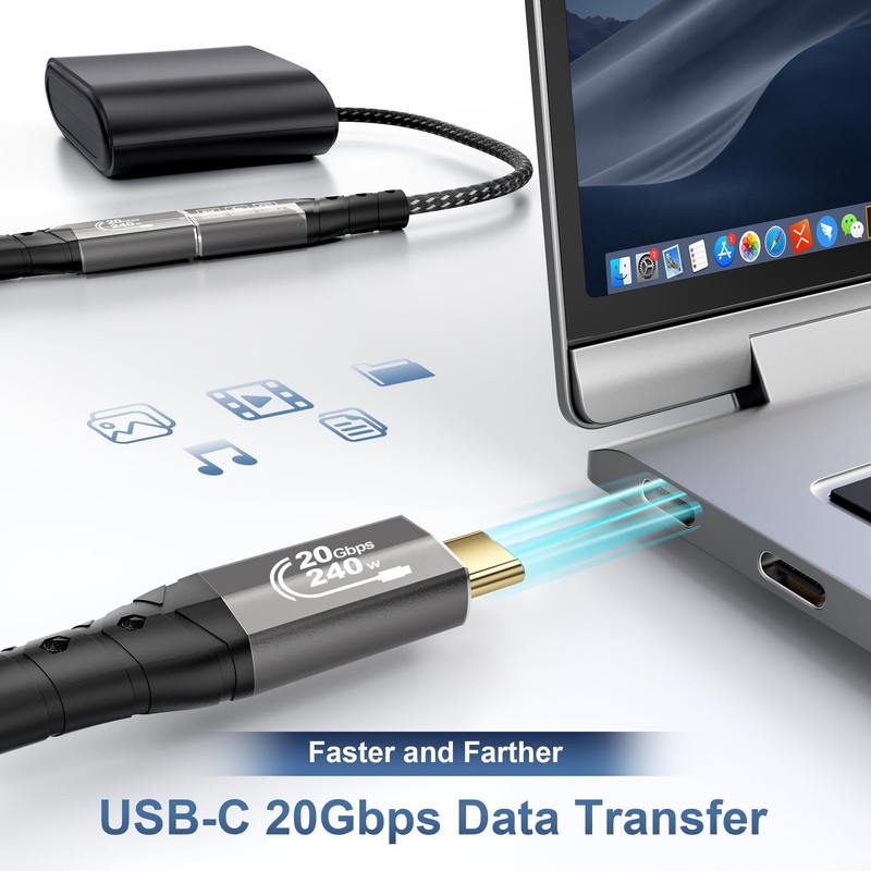 20Gbps USBC Extension Cable 3.3FT USBC 3.2 Extender Cord, Video 8K30Hz, 4K60H... gallery