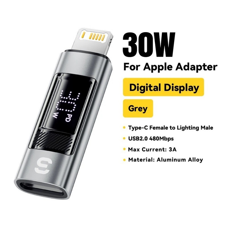 USB Type C Female to iOS Male Adapter For iPhone 17/16/15/14/13/12/11/XR/XS/ CA