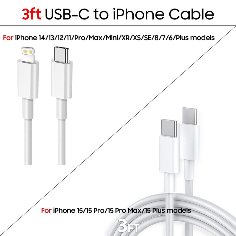 Original USB Fast Charger Cable Cord For iPhone 16 15 14 13 12 11 Pro Max 8 7 6