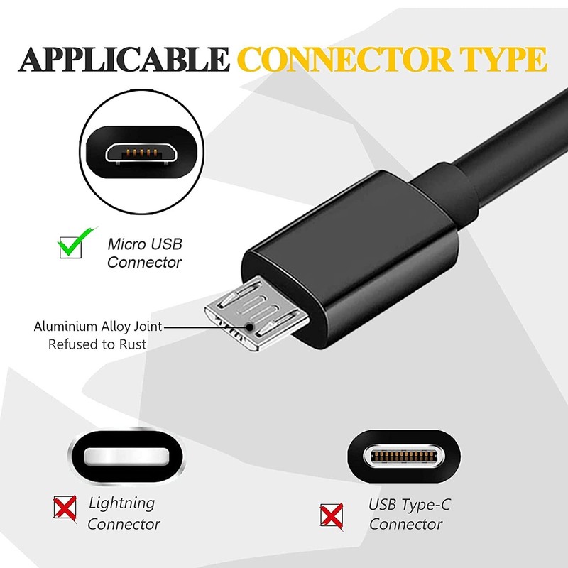 MicroUSB 6ft USB Cable Charger Cord Power Wire Long TPE Fast for SmartPhones gallery