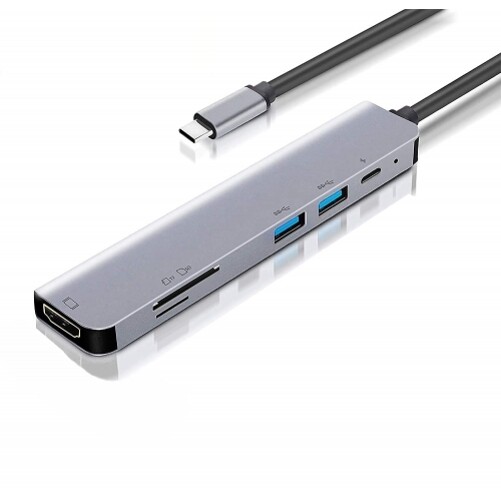 For iPad Air 13″ (1st Gen 2024) – PD Port 7-in-1 USB-C to 4K HDMI Adapter HDTV