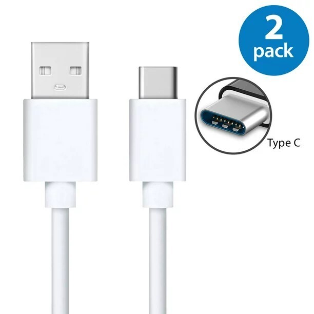 2x USB Type C Fast Charging Cable 6FT USB-C Type-C 3.1 Data Sync Charger Cable C