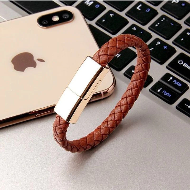 2022 Bracelet USB Charging Cable Data Charging Cord for Iphone XR 13 12 11 Max U