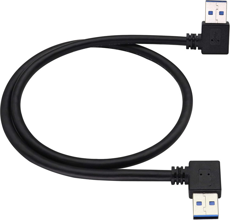 90 Degree 3.0 a USB Cable Left & Right Angle USB 3.0 a to a Male Charging gallery