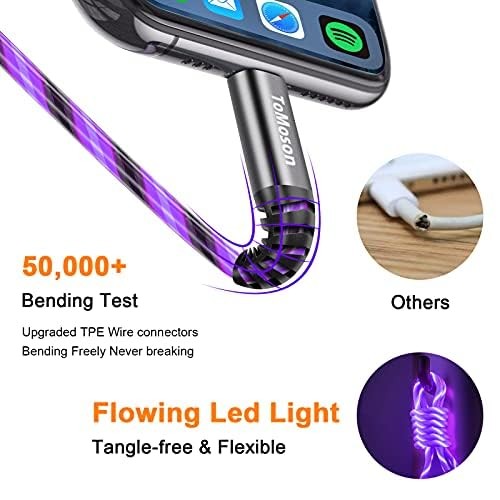 LED iPhone Charger Cord Light Up Lightning Cable | MFi Certified Apple Charge... gallery