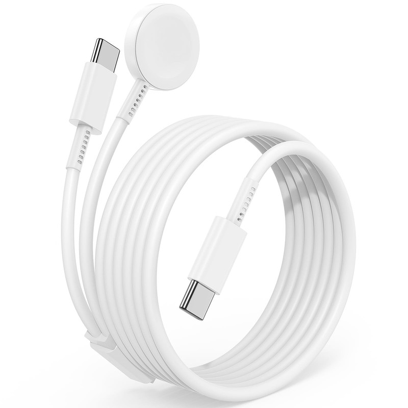 2 in 1 USB C Apple Watch Charger, [ MFi Certified ] Type C iPhone iWatch Fast…