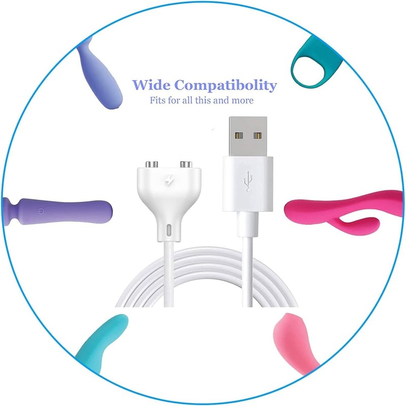 2.7ft Magnetic USB DC Charger - Durable Cord for Electric Toothbrushes & More gallery