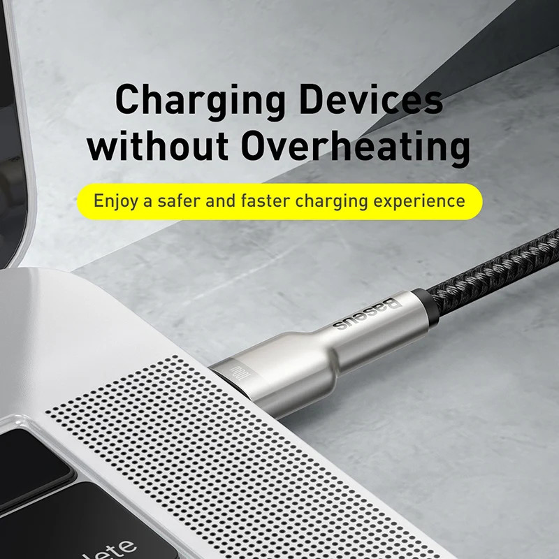 Baseus 100W USB-C Cable Fast Charging PD QC 4.0 MacBook iPad Xiaomi Samsung gallery