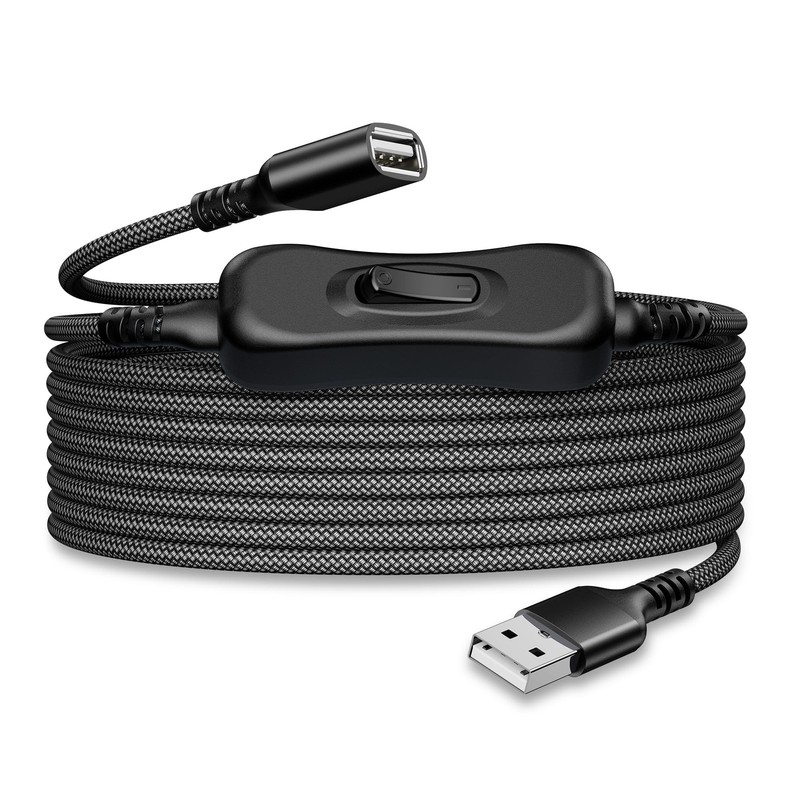 USB On Off Switch Cable,USB Extension Cable Support Data and Power 6.6FT/2M,I…