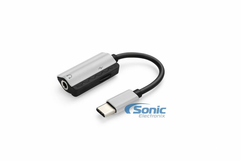 XRGO XTC35S 2-in-1 USB Type C to 3.5mm AUX audio power adapter for Smartphones