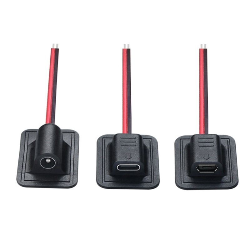 Professional Type C Micros USB DC5521 DC35135 Charging Cable for Electronics gallery