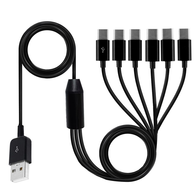 6-In-1 USB Type C Splitter Cable C Data Transmission Charing Cable for4251 gallery