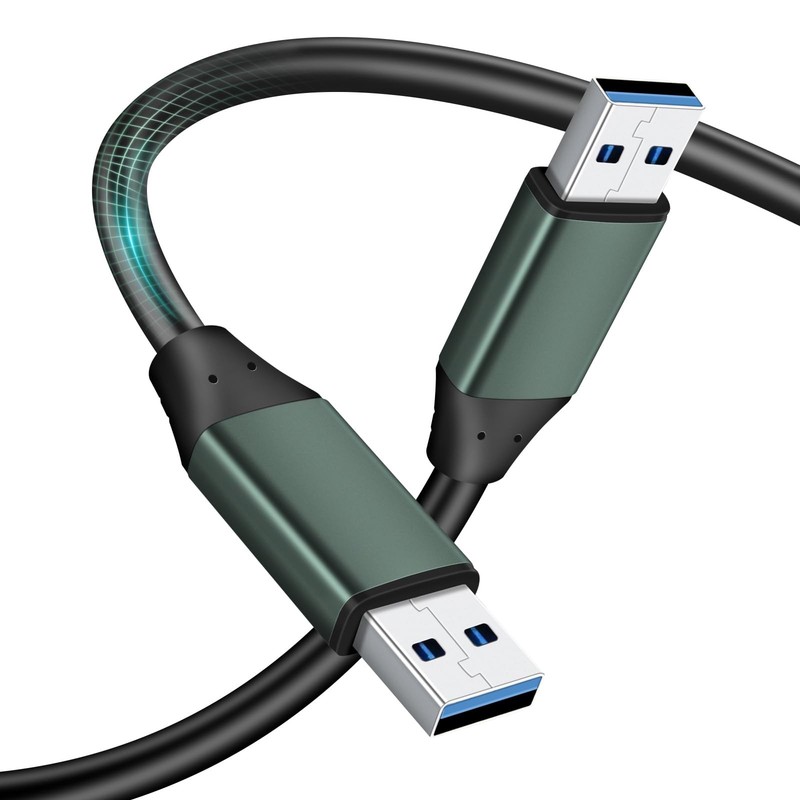3ft USB 3.0 Cable Male to Male Type A to A Cord for Data Transfer Hard Drive