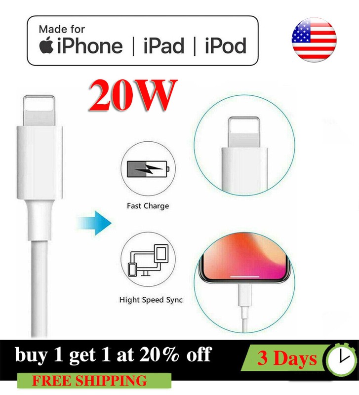 USB-C to Fast Charger Cable for iPhone 14 13 12 11 XS XR X SE 8 7 6 Mini Pro Max