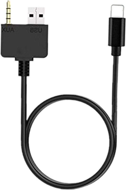 Car 3.5Mm Jack Aux Cable Music Interface Adapter Compatible with Hyundai Kia for