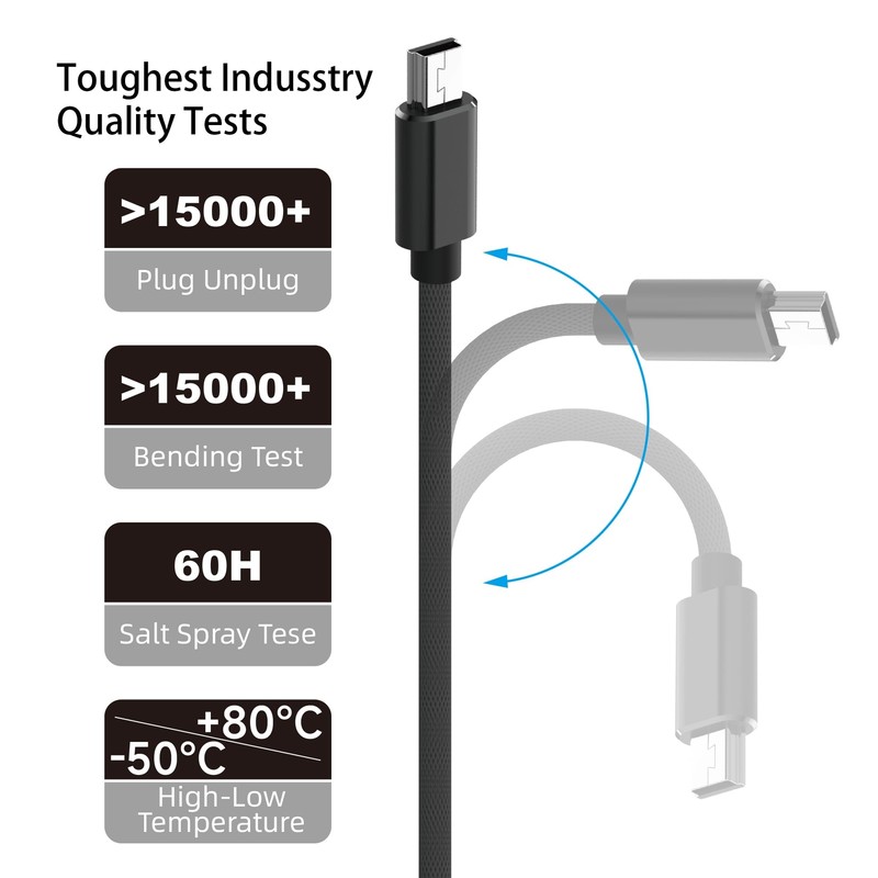 USB C to USB Mini B 5 Pin Charging Cable Compatible with Digital Camera gallery