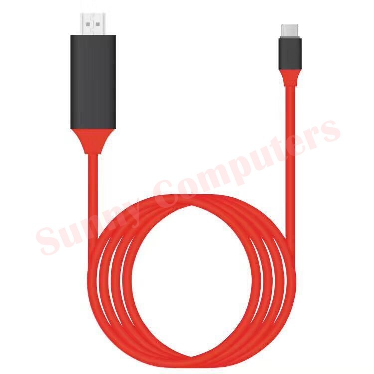 2M USB Type-C to HDMI HDTV TV AV Adapter Cable 4K For Samsung Galaxy S8 /Plus S8