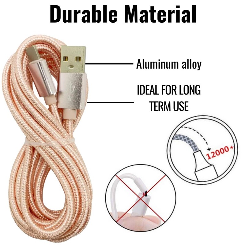Braided Fast Charger Cable USB Charging Cord For iPhone 14 13 12 11 Pro Max XR 8 gallery