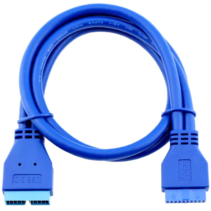 USB 3.0 19/20Pin Male to Female Internal Extension Cable 5Gbps 0.2m gallery