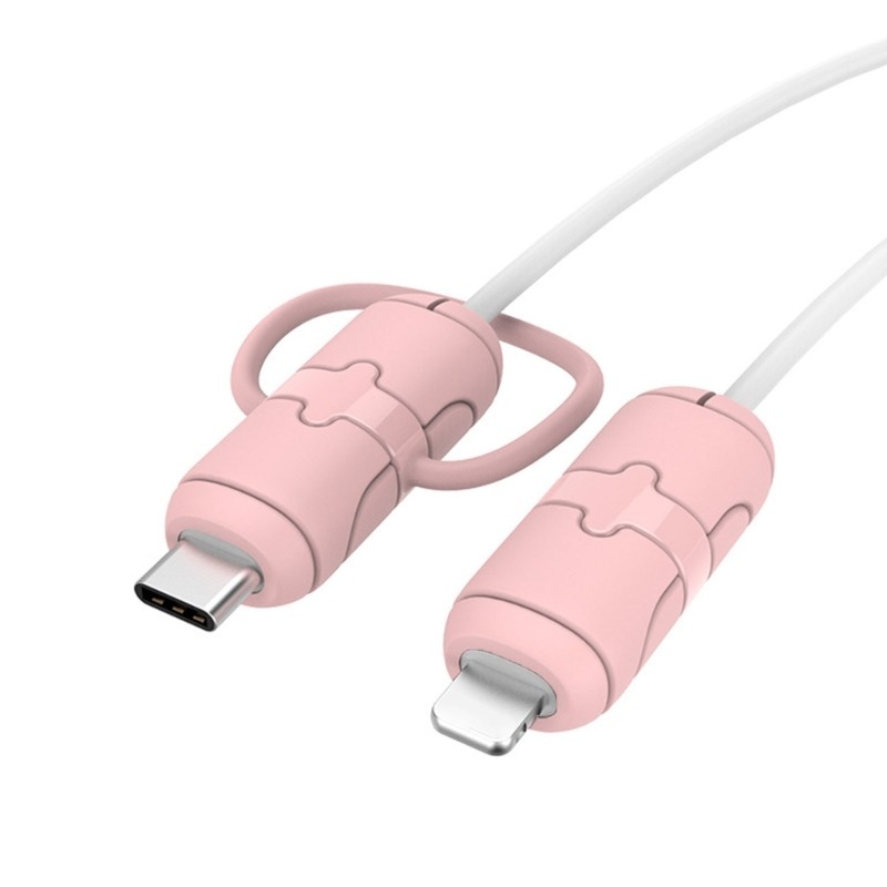 Charging Cable Protector USB Data Line Cord Winder Cartoon Soft Cover gallery