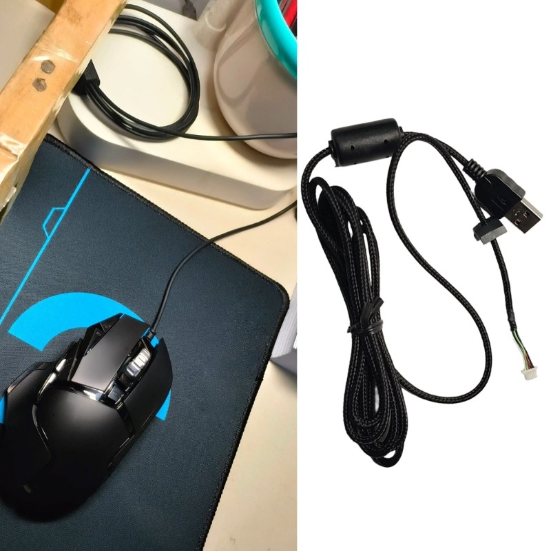 USB Mouse Charging Cable Replacement Repair Accessory for G502X Wireds Mouse gallery