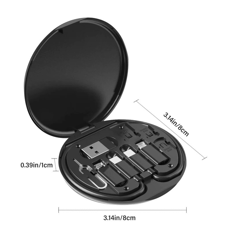 Multifunctional USB Data Cable Set, Storage Box with Multi USB Charging Adapter gallery
