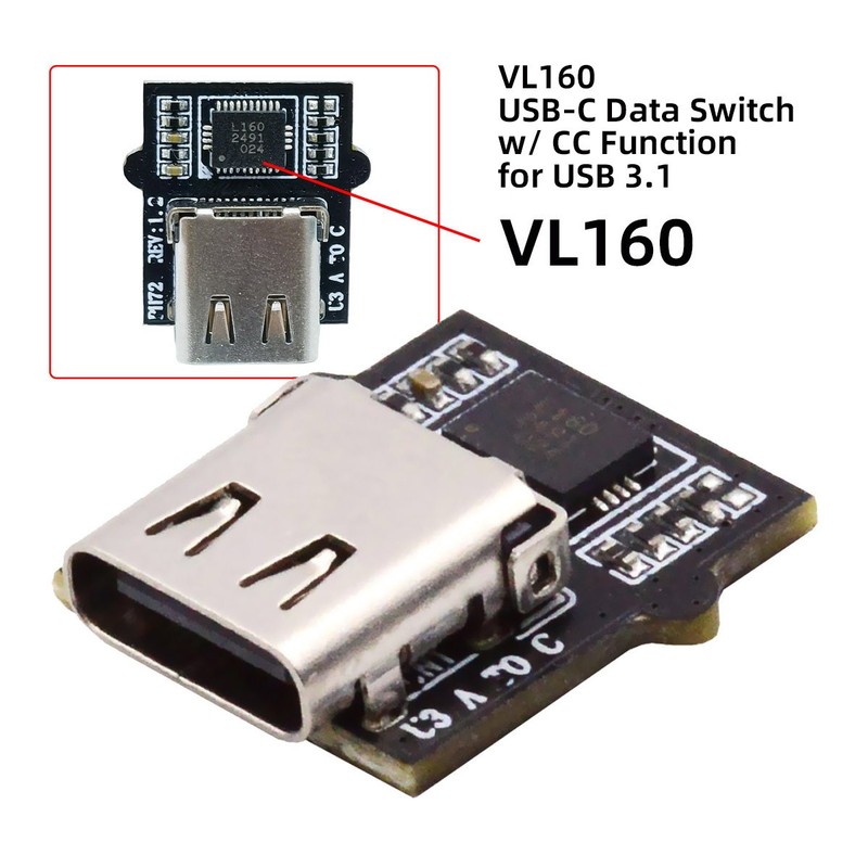 Chenyang DIY OEM Type-C Socket with VL160 Chipset Replace for USB3.0 DIP Type 5V gallery