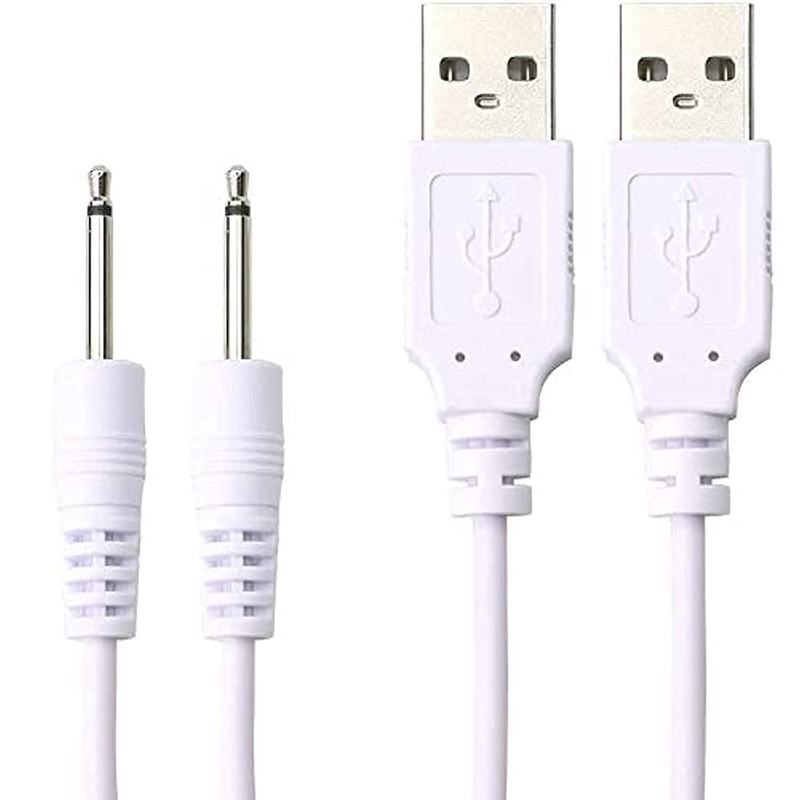 Cable de carga de repuesto de 2,5 mm CC (paquete de 2) Cable USB
