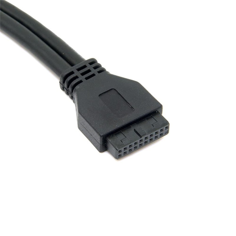 USB 3.0 Dual Ports A Female Screw Mount Type Motherboard 20pin Header Cable gallery