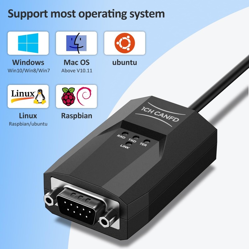 USB to CAN Analyzer Cable SavvyCAN-FD- C CAN FD Speed Up to 12M Isolated Agai... gallery