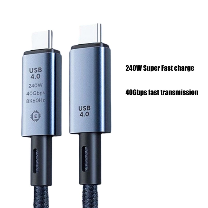USB4 Type C Cable for 8K Video Transmission and 240W Quick Charging USB Cord gallery