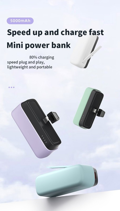 5000mAh 2.1A Portable Power Bank Mini Pocket Battery Charger For iPhone Samsung gallery
