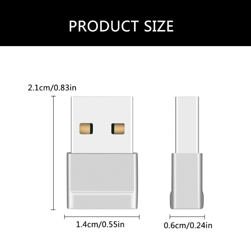 1pair USB C Female to USB Male Adapter for Fast Charging &Data Transfer OTG gallery